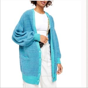 Free People snow drop cardigan sweater slouchy
